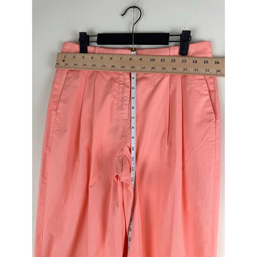 NWT J.Crew Essential Wide Leg Poplin Pants Peony 6 - Picture 12 of 14